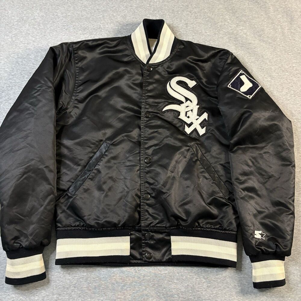 Vintage Diamond Collection Starter Chicago White Sox Satin Jacket Mens Small